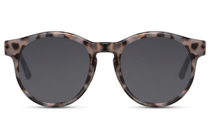 Gafas de Sol Rounded Classic - Gray Leopard Print Costa Rica
